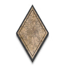 Milan - Italy Diamond Shaped Travel Poster, Custom Diamond Shaped Wall Art, City Map Canvas