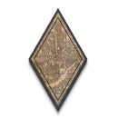 Minneapolis Diamond Shaped Travel Poster, Custom Diamond Shaped Wall Art, City Map Canvas