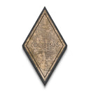 Columbus Diamond Shaped Travel Poster, Custom Diamond Shaped Wall Art, City Map Canvas