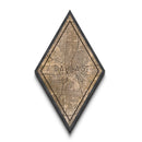 Dallas Diamond Shaped Travel Poster, Custom Diamond Shaped Wall Art, City Map Canvas