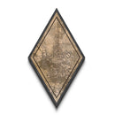 El Paso Diamond Shaped Travel Poster, Custom Diamond Shaped Wall Art, City Map Canvas