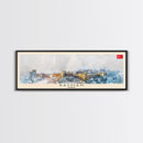 Batman TurkeyPanoramic Travel Poster, Framed Canvas Print or Metal Wall Art, Travel Art, Home Decor, Panoramic Painting, Midcentury Art