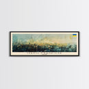 Ivano Frankivsk Travel Art, City Art, Framed Canvas Print or Metal Wall Art, Europe Travel Poster, Panoramic Wall Art, Extra Wide Wall Art
