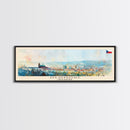 Olomouc Czech Republic Travel Art, City Art, Framed Canvas Print or Metal Wall Art, Europe Travel Poster, Panoramic Wall Art, Extra Wide Wall Art