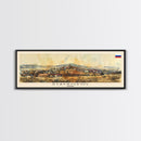 Stavropol Russia Panoramic Travel Poster, Framed Canvas Print or Metal Wall Art, Travel Art, Home Decor, Panoramic Painting, Midcentury Art