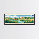 Bratsk Russia Travel Print Wall Art, Panoramic City Art, Travel Art, Wall Decor, Vacation Gift, Framed Canvas Print Or Metal Art