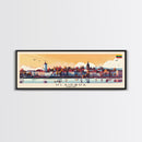 Klaipda Lithuania Wall Art, Panoramic Travel Poster, Panoramic Framed Canvas Print, City Wall Art, Wall Hanging Home Decor, Travel Art