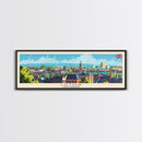 Luton United Kingdom Travel Art, City Art, Framed Canvas Print or Metal Wall Art, Europe Travel Poster, Panoramic Wall Art, Extra Wide Wall Art