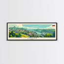 Tomsk Russia Wall Art, Panoramic Travel Poster, Panoramic Framed Canvas Print, City Wall Art, Wall Hanging Home Decor, Travel Art