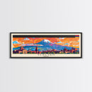 Yerevan Armenia Travel Art, City Art, Framed Canvas Print or Metal Wall Art, Europe Travel Poster, Panoramic Wall Art, Extra Wide Wall Art