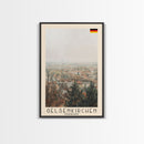 Gelsenkirchen, Germany Travel Poster Art, Framed Canvas Print for Living Room or Bedroom, Urban Wall Art, Home Decoration