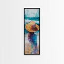 Ocean Breeze Coastal Cowgirl Wall Art Framed Canvas Print Coastal Decor Boho Art Nautical Painting Guest Room Art