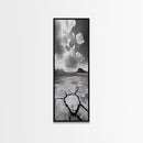 Desert Cracked Earth, Canvas Print, Moody Southwest Wall Art, Joshua Tree Art, Rustic Landscape Art, Extra Wide Art, Above Sofa