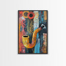 Abstract Pipe Art, graffiti wall art, Moroccan wall art, bold color print, geometric wall art, framed canvas print, modern decor, contemporary art