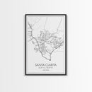 Santa Clarita Street Map, California Map, City Map Print, Minimalist Art, Wall Art, Canvas Print, Bedroom Wall Décor, Unique Travel Gifts