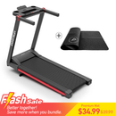 DeerRun A1 Pro Move+  6% Incline Foldable Treadmill——2025 Upgraded Chip & NFC Support | 350Lbs, 10mph Black