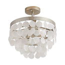 2-Light Shell LED Semi Flush Mount Ceiling Light
