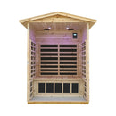 Thermora Vexa Luxury 2-Person Outdoor Low EMF Hemlock Infrared Sauna With Bluetooth And Chromotherapy Light (SAK97318)