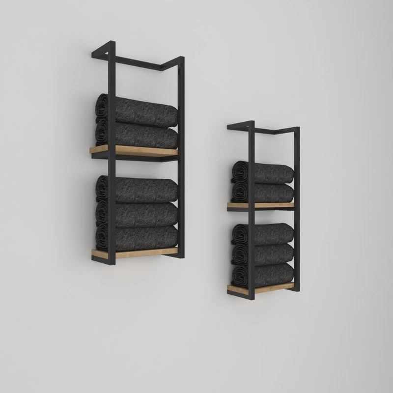 2-Tier Bathroom Shelf, Storage for Towel and Blanket