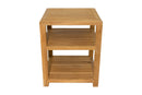 Charleston Natural Teak Spa/Bathroom - Under Sink - Storage Bench - 14"
