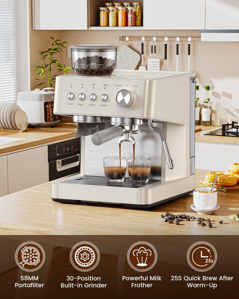 Kismile Coffee Maker with Reusable Filter & Keep Hot Plate, Auto Pause Small Coffee Machines with Large Coffee