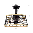 20" Farmhouse Downrod Mount Fandelier Ceiling Fan with Lighting and Remote Control