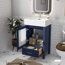 Nuvia 20-Inch Modern Bathroom Vanity With Ceramic Sink And Storage Cabinet (SAK83047)