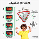 GTS EV Red Twin-Size Race Car Bed with Remote, LED Ambient Lights, Upholstered Headboard & Interior