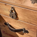 Pirate Nightstand with 2 Drawers and Leatherette Handles