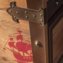 Pirate Nightstand with 2 Drawers and Leatherette Handles