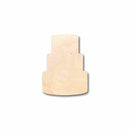 Unfinished Wood 3 Tier Cake Silhouette - Craft- up to 46" DIY