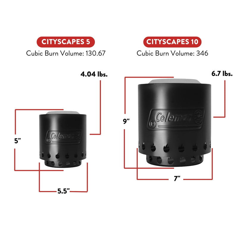 Coleman® Cityscapes™ 10 Smokeless Tabletop Fire Pit - SHIPS 11/10/2024