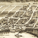 Vintage Map of Snohomish, Washington 1890