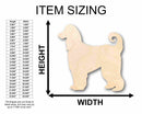Unfinished Wood Afgan Hound Dog Silhouette - Craft- up to 46" DIY
