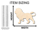 Unfinished Wood Lion Shape - Africa - Craft - up to 46" DIY
