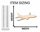 Unfinished Wood Airplane Silhouette - Craft- up to 46" DIY