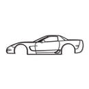 2001 Corvette Z06 Metal Car Wall Art - NC0288