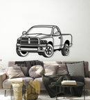 2003 Ram Perspective Metal Car Wall Art - NC1260
