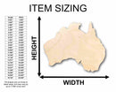 Unfinished Wood Australia Silhouette - Craft- up to 46" DIY