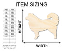 Unfinished Wood Australian Shepherd Dog Shape - Dog Craft - up to 46" DIY