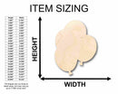 Unfinished Wood Balloon Silhouette - Craft- up to 46" DIY