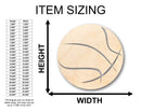 Unfinished Wood Basketball Shape - Craft - up to 46" DIY