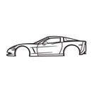2007 Corvette Z06 Metal Car Wall Art - NC0342