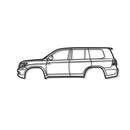 2008 Land Cruiser 7th Gen (J200) Metal Car Wall Art - MT0371
