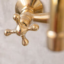 Wall Mounted Unlacquered Brass Faucet