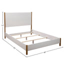 Madelyn Upholstered Panel Bed, Neutral White