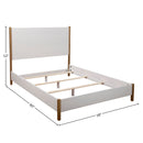 Madelyn Upholstered Panel Bed, Neutral White