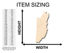Unfinished Wood Belize Shape - Country - Craft - up to 46" DIY