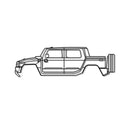 2010 H2 SUT Metal Car Wall Art - MT0405