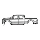 2011 F-250 Super Duty 3rd Gen Metal Car Wall Art - NC0419